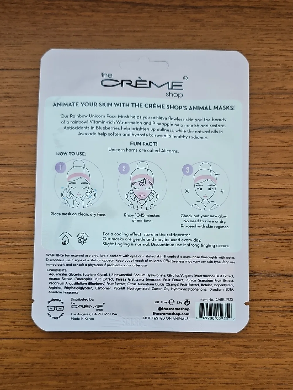 The Crème Shop Be Magical, Skin! One Face Mask